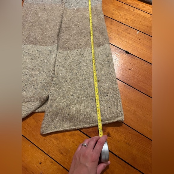 Sundance Womens S Tan Merino Wool Alpaca Blend Open Front Cardigan Sweater - Picture 6 of 6